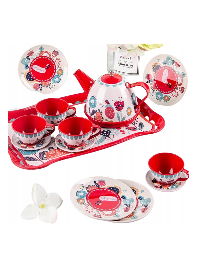 Exquisite Large Tea Set: Elevate Your Kitchen Experience with Coffee Carafe, Cups, and Tray
