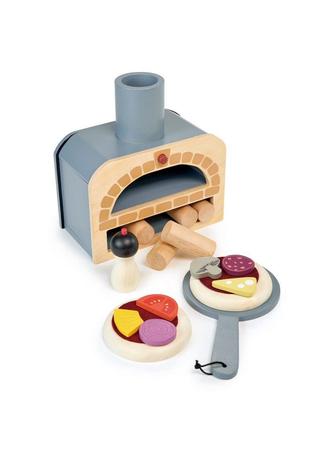 Make Me A Pizza Pizza Toy Oven 18 Piece Wooden Play Food Set Develops Social Creative And Imaginative Skills Genderneutral For Boys And Girls Age 3+