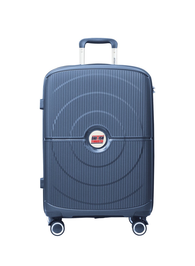 Polypropylene Spinner Carry-Ons Small Luggage Trolley 20 Inch Blue
