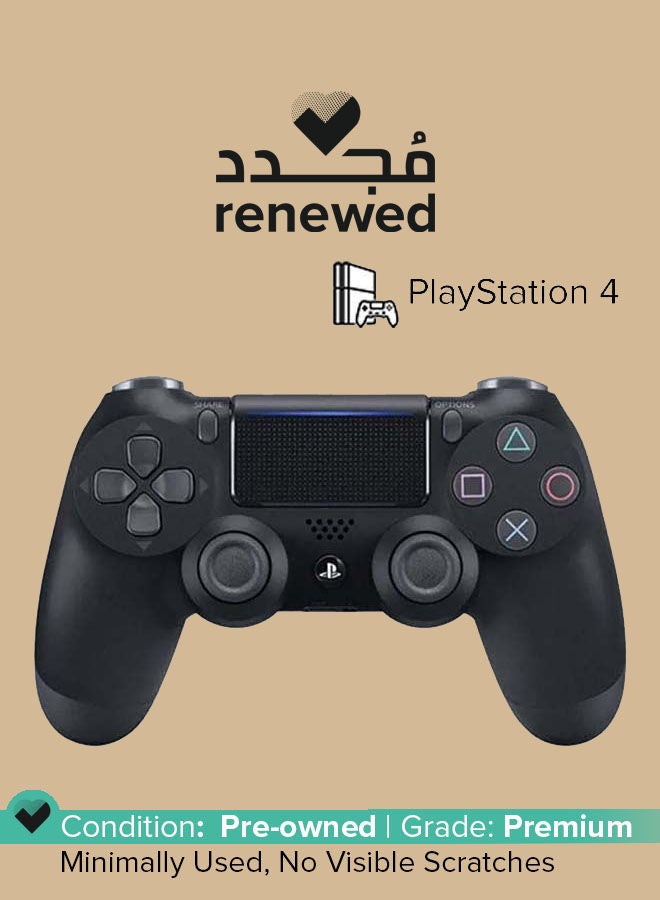 Renewed - Sony PlayStation 4 DUALSHOCK 4 Wireless Controller, Black