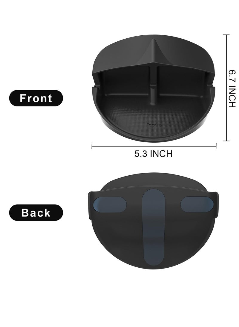 Steering Wheel Storage Holder for Tesla Model 3 Model Y, Anti-Slip Silicone Storage Tray for Cell Phone, for Tesla Storage Accessories, for Keychains, Sun Glasses, Stand for Navigation Cell Phone