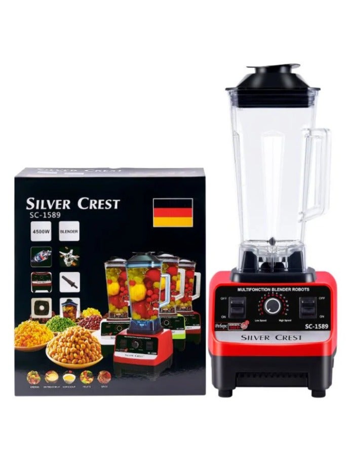 SILVER CREST 2.5L 4500W BPA Free Heavy Duty Blender Mixer Electric High Speed Juicer Food Processor Ice Smoothies Crusher Blander