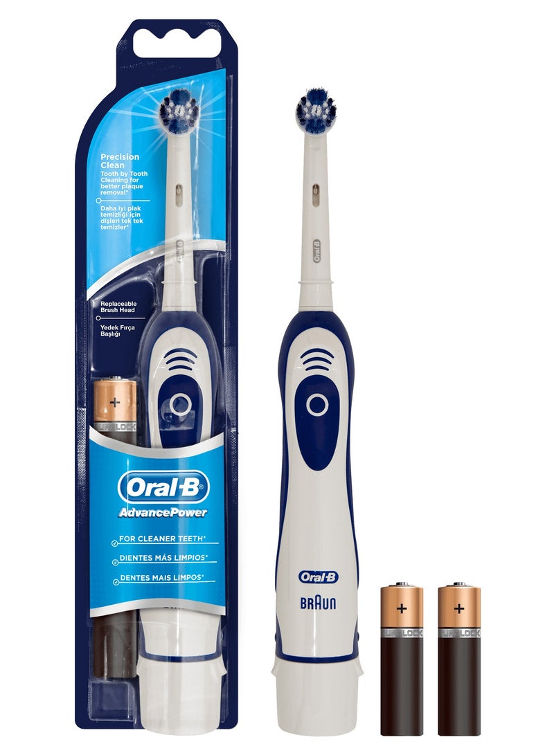 Advance Power Battery Tooth Brush White