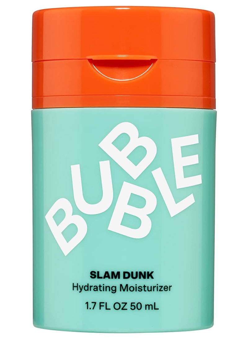 Bubble Skincare Slam Dunk Hydrating Facial Moisturizer - Natural Aloe Juice + Avocado Oil for Skin Hydration and Blue Light Protection - Daily Face Moisturizer for Sensitive Skin (50ml)