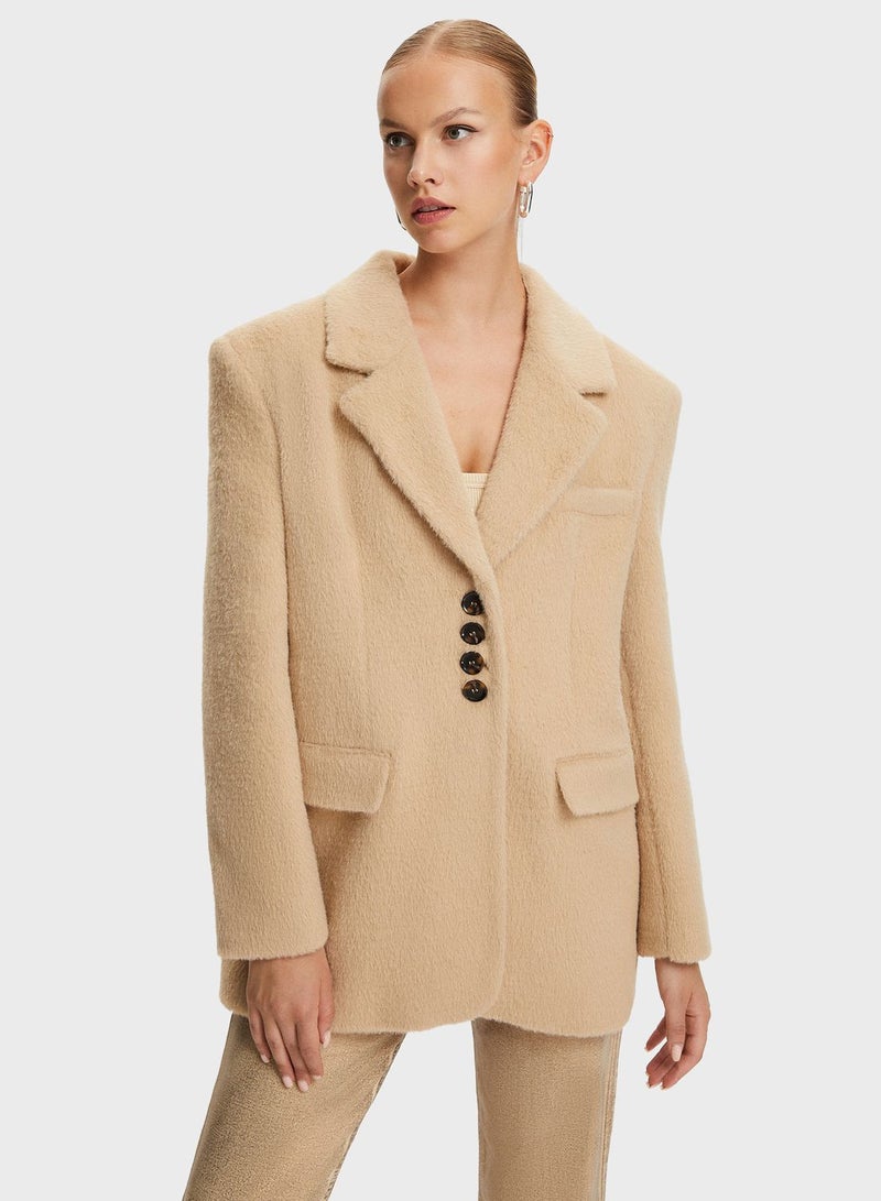 Button Detail Tailored Jacket