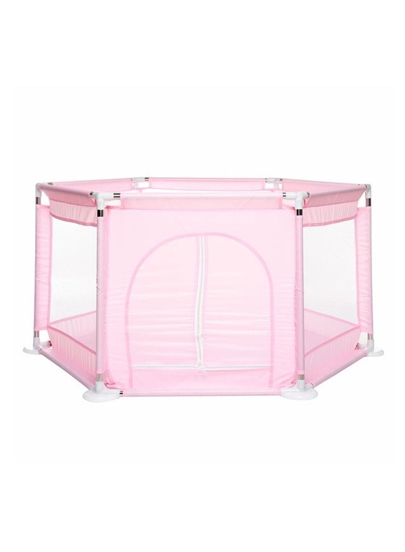 Baby Playpen, Large Baby Playard, Playpen for Babies with Gate Indoor & Outdoor Kids Activity Center, Sturdy Safety Play Yard with Soft Breathable Mesh
