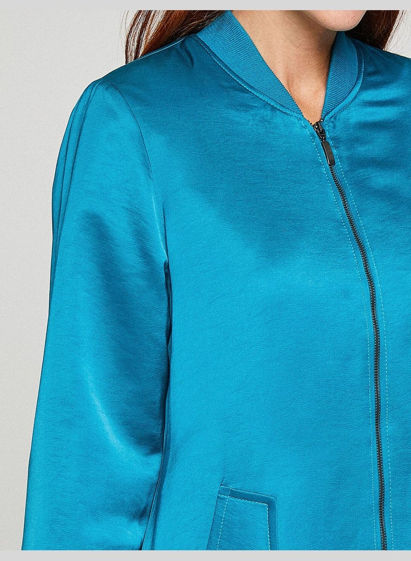 Zipper Detail Coat