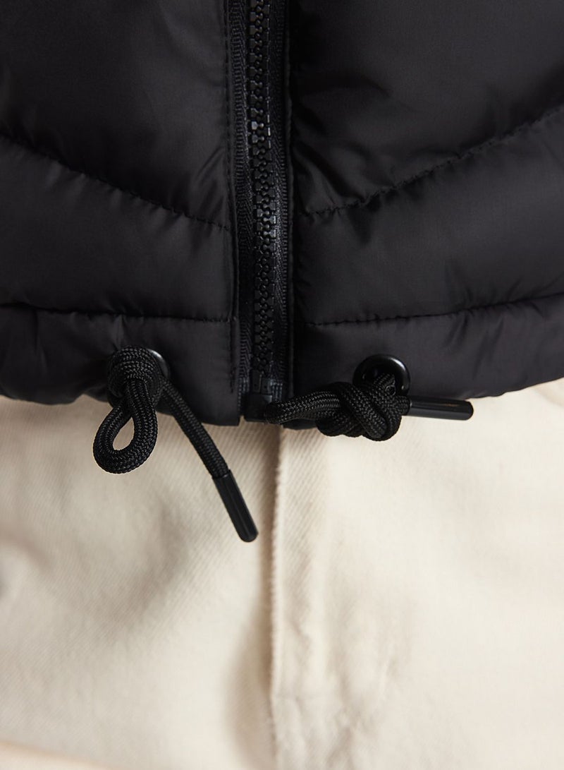 Fur Detail Puffer Jacket