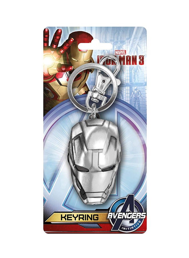 Iron Man 3 Head Pewter Key Ring