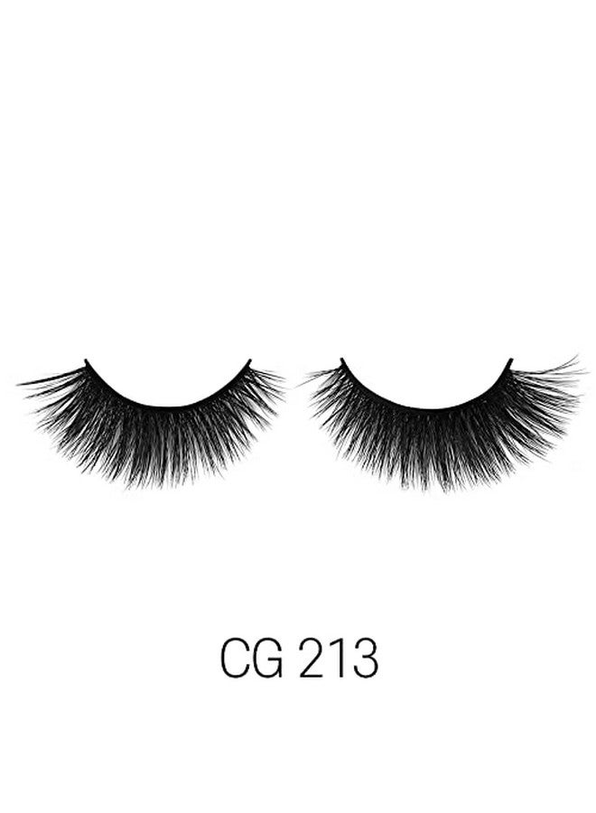 3D Cashmere Eyelashes Natural Look Fresh Glam Wispy Hot Fluffy Soft Reusable Luxurious Handmade Strips False Lashes 3 Packs Special Bundle Cg (Cg213 3)