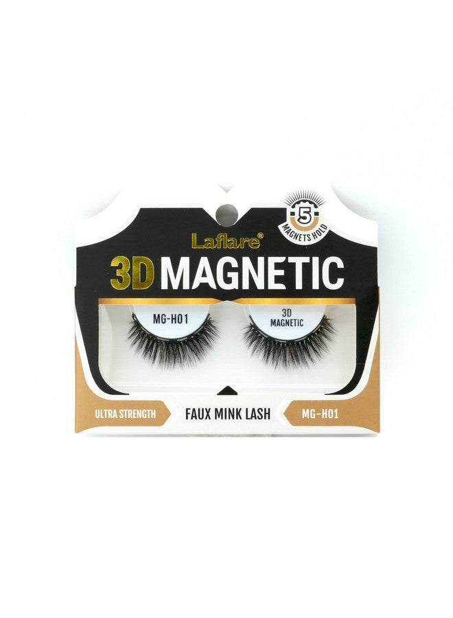 3D Magnetic Eyelashes Natural Looking Reusable Ultra Strength Faux Mink Lashes (H01)