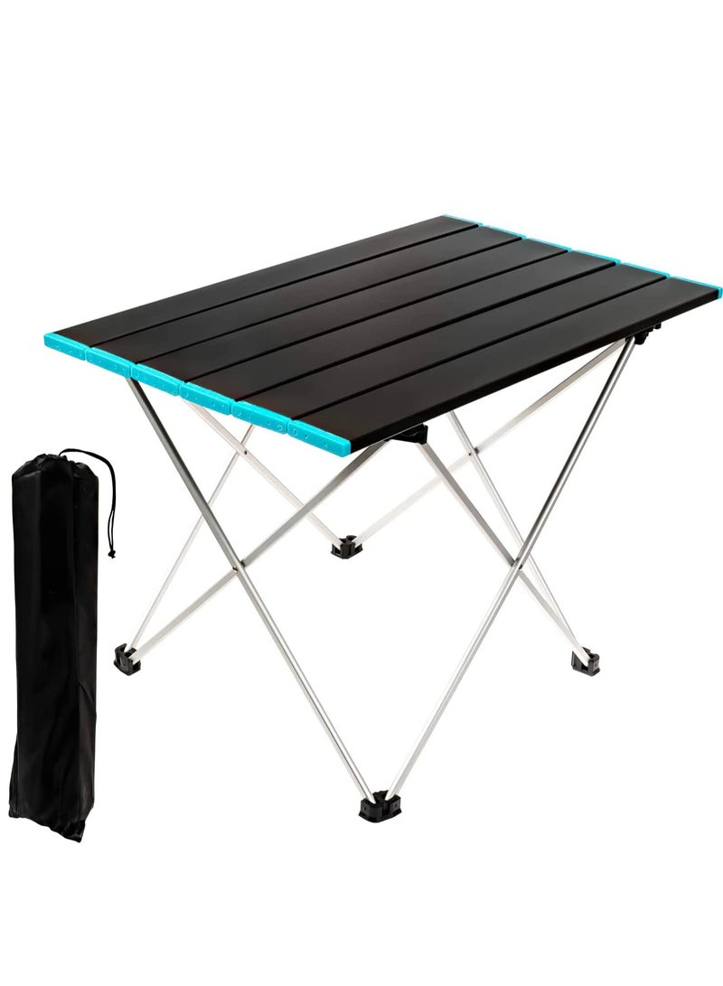 Lightweight Ultralight Portable Folding Camping Table, Beach Table, Picnic Table, Backpacking Table with Aluminum Tabletop and Carry Bag for Picnic Outdoor Cooking