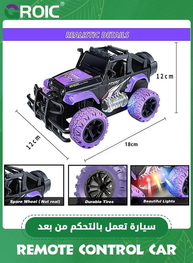 Remote Control Car RC Racing Cars, 1:20 Scale Remote Control Monster Truck, 2.4Ghz LED Light Off-Road Rc Cars,Toy Cars for Kids,Remote Control Jeep