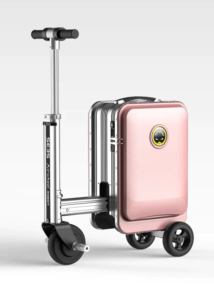 SE3S - Electric Luggage Scooter - Pink | Smart Riding Suitcase with Removable Battery, Airwheel Luggage | Official Dealer in UAE