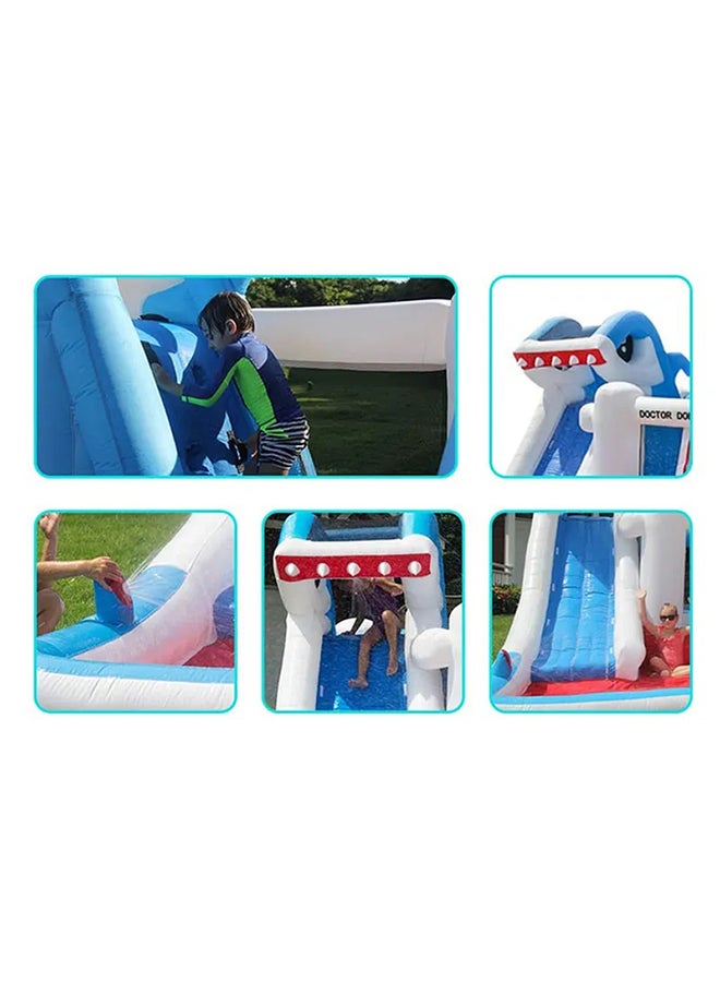 Shark Design Inflatable Water Slide 480x280x225cm