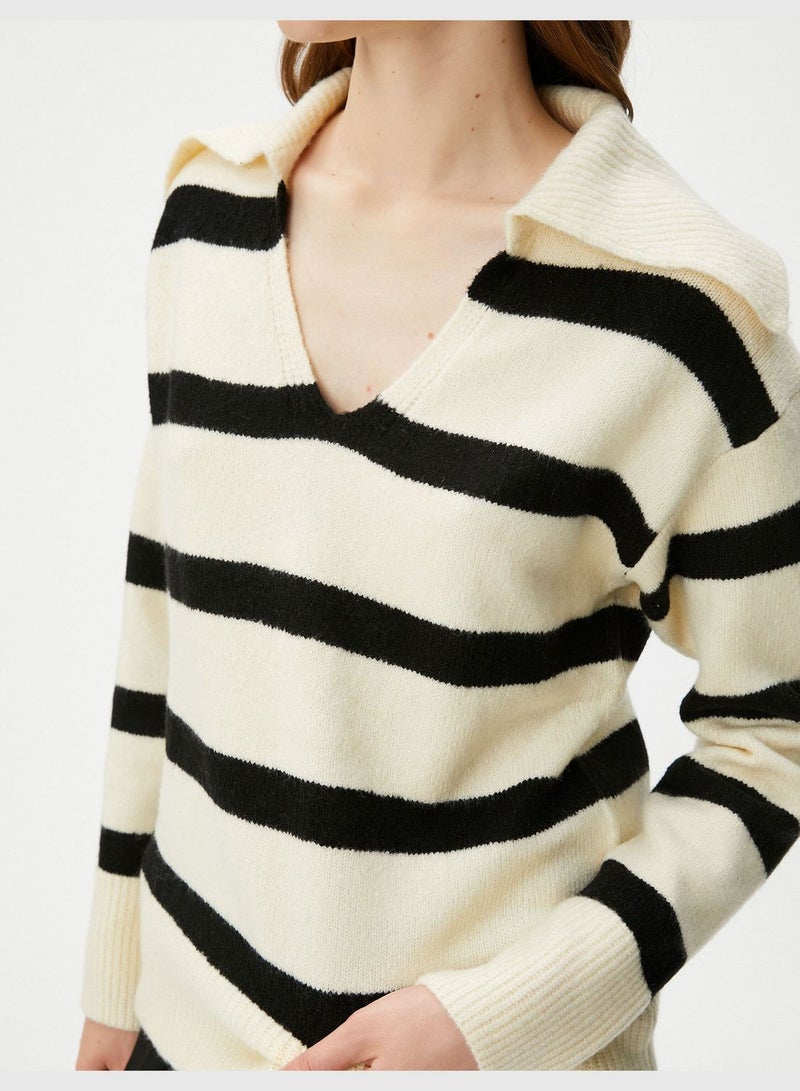 Polo Neck Knited Sweater