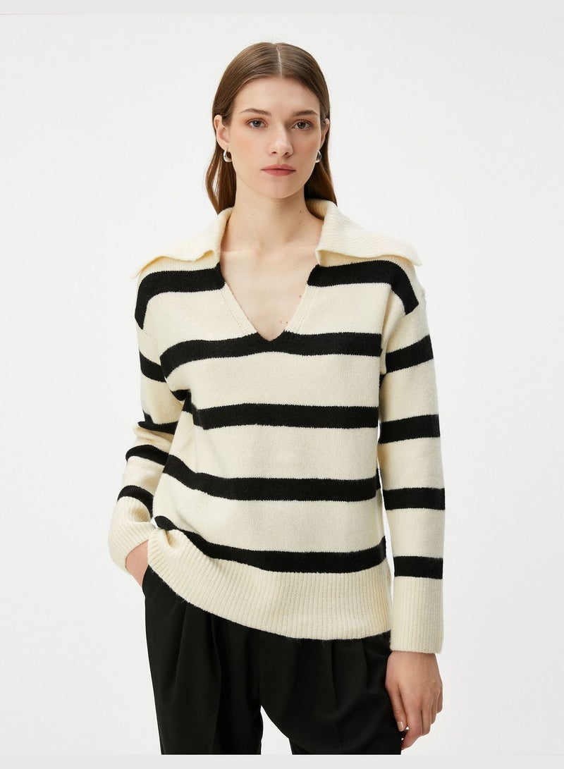 Polo Neck Knited Sweater