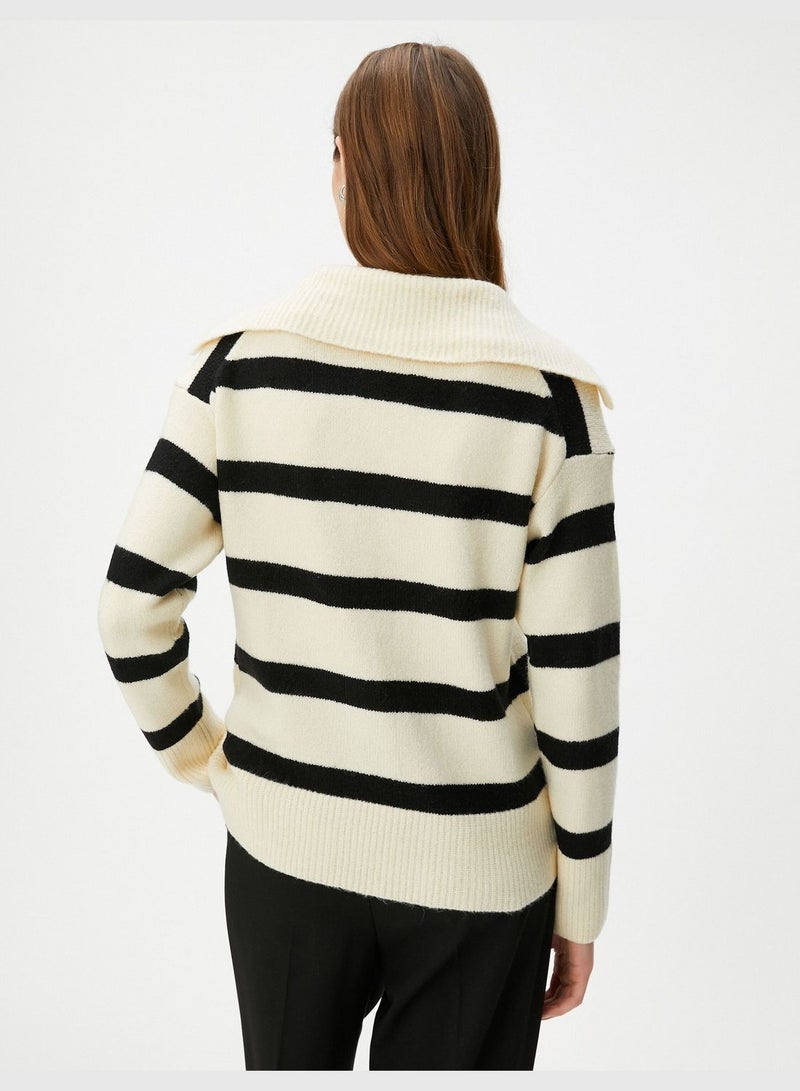 Polo Neck Knited Sweater