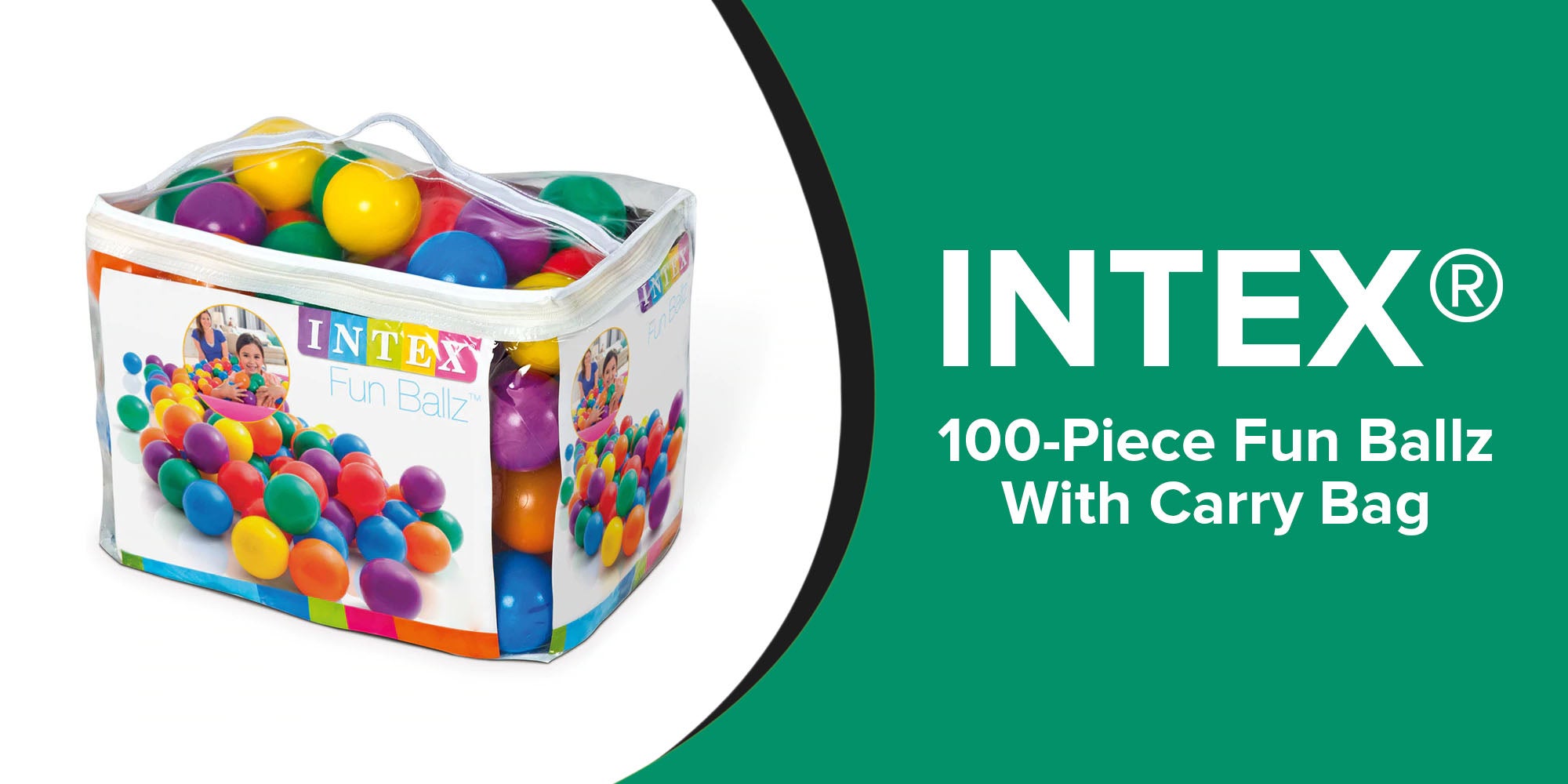 100-Piece Fun Ballz, 8 cm - Assortment