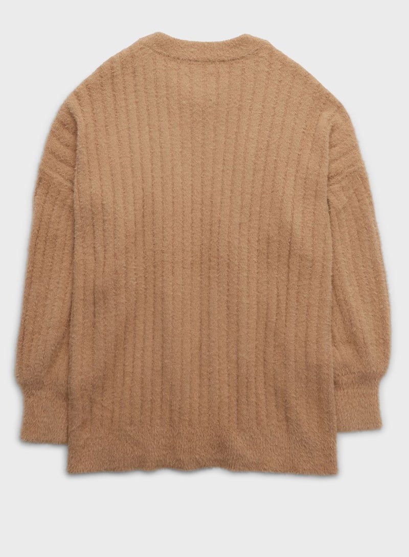 Crew Neck Knitted Sweater