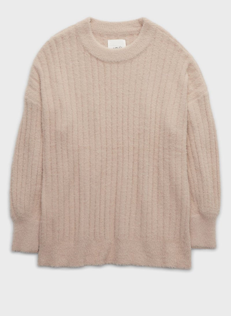 Crew Neck Knitted Sweater