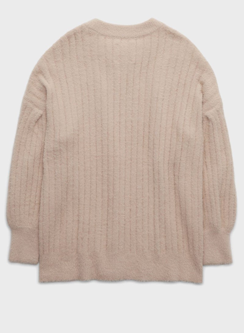 Crew Neck Knitted Sweater