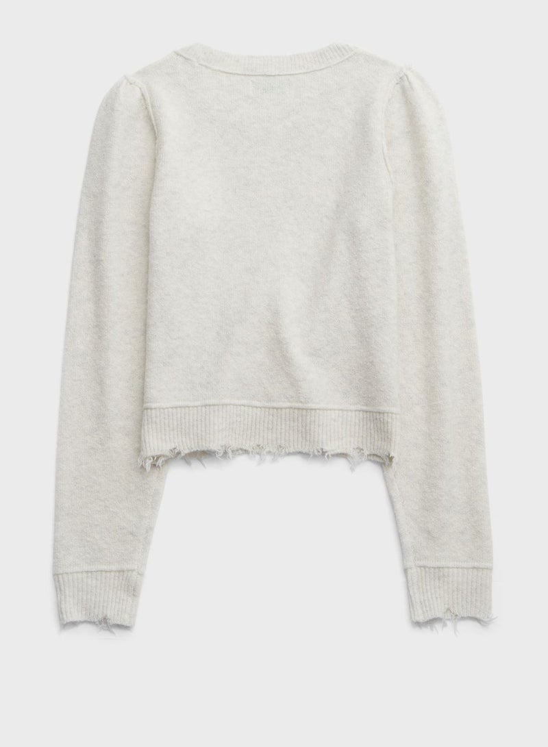 Crew Neck Knitted Sweater