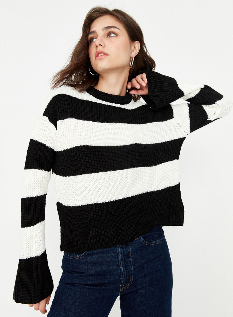 Color Block Knitted Sweater