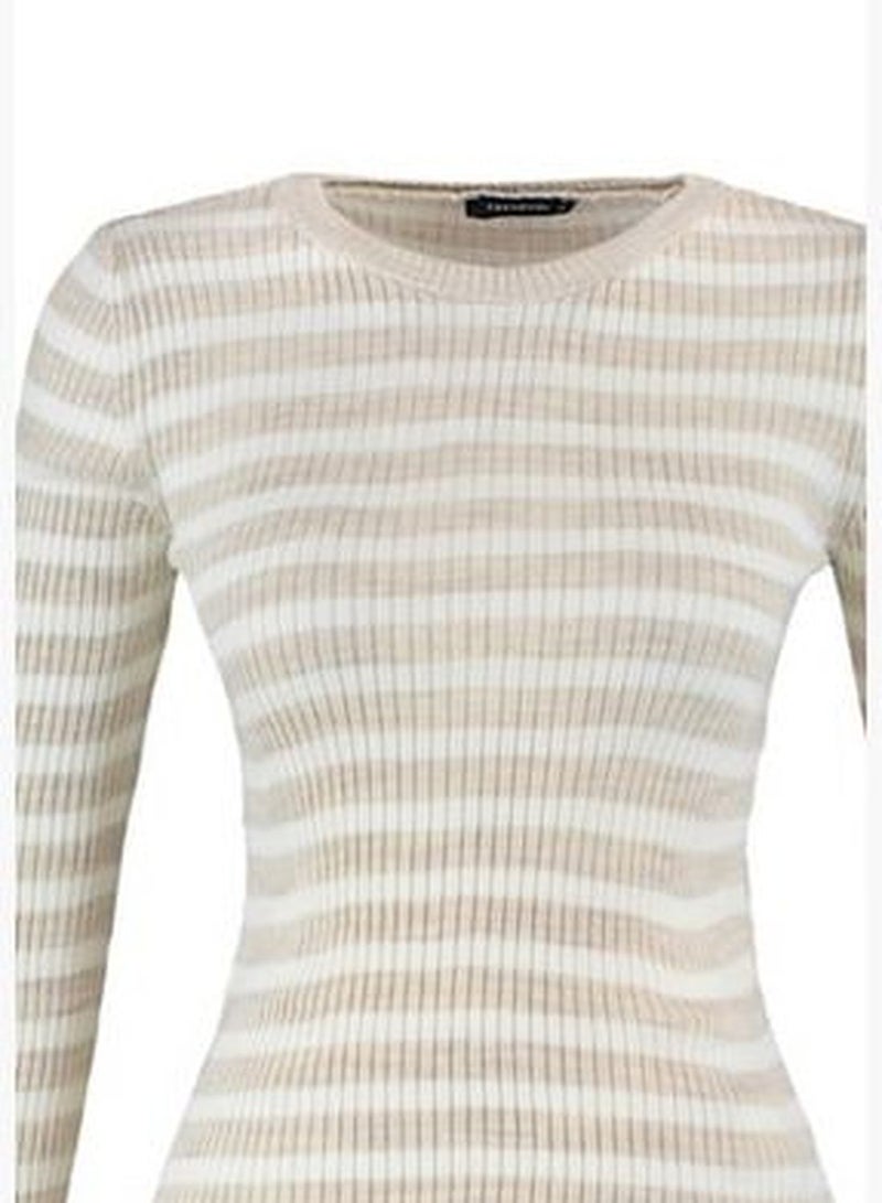 Stone Basic Striped Knitwear Sweater TWOAW21KZ0942