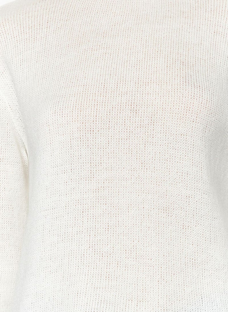 Crew Neck Knitted Sweater