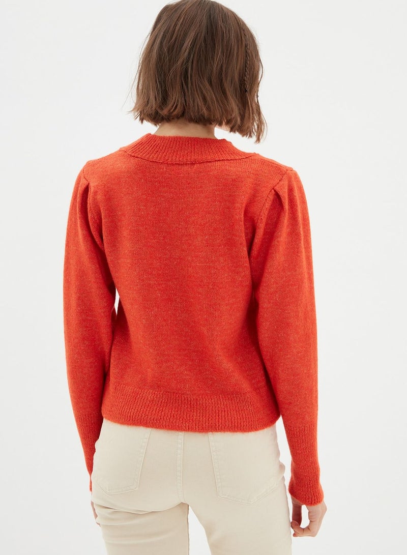 Crew Neck Knitted Sweater