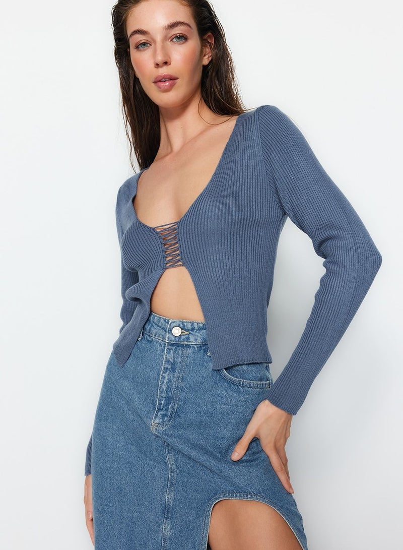 Cut Out Knitted Sweater