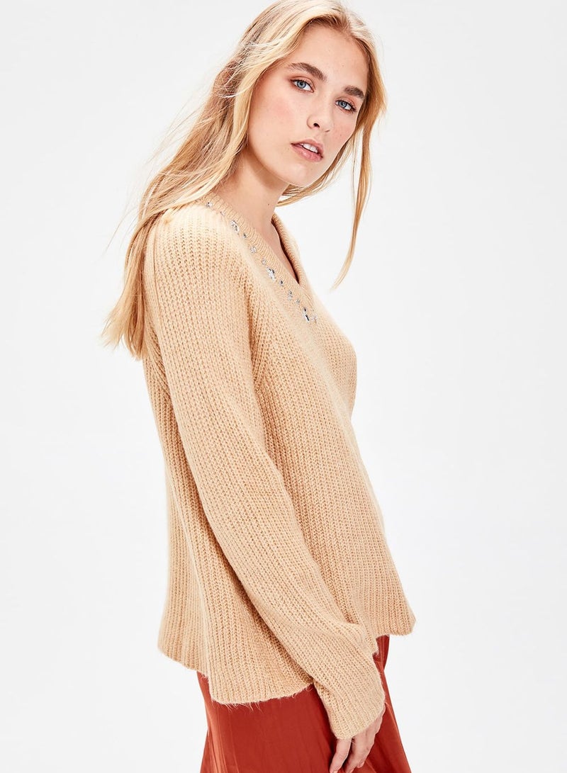 Stud Detail Sweater