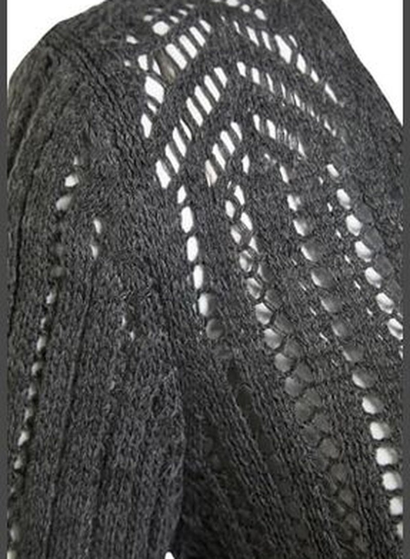 Anthracite Openwork/Perforated Knitwear Sweater TWOSS20KZ0030