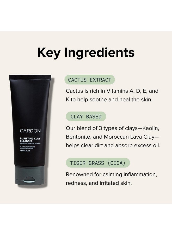 Ardon Men'S Deep Pore Cleaning Clay Face Wash 4X Better Than Charcoal Oily Acneprone Skin ; Korean Premium Skin Care ; Remove Face Oil & Dirt (1 Ct)