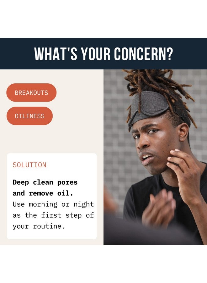 Ardon Men'S Deep Pore Cleaning Clay Face Wash 4X Better Than Charcoal Oily Acneprone Skin ; Korean Premium Skin Care ; Remove Face Oil & Dirt (1 Ct)