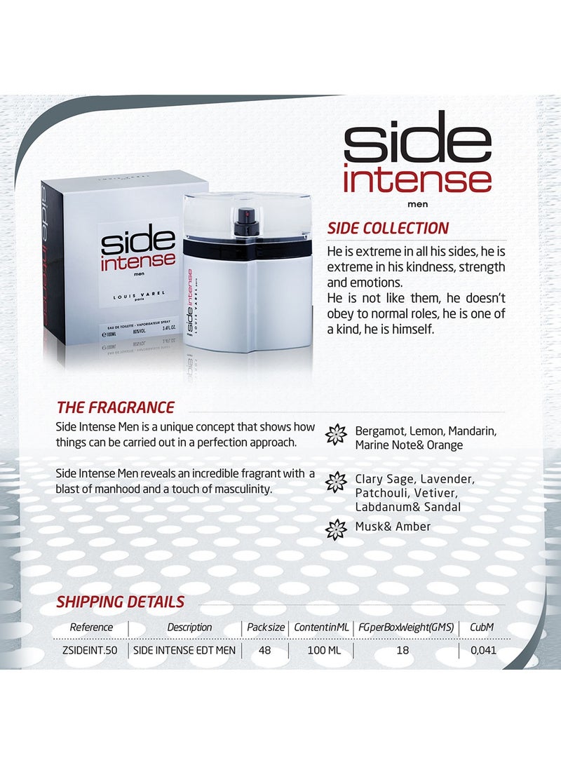 Louis Varel Side Intense Men EDT 100ml