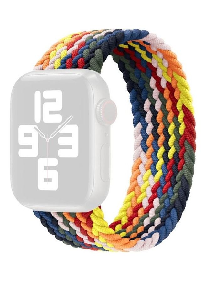 Metal Head Braided Nylon Replacement Watchbands For Apple Watch Series 7/6/5/4/3/2/1/SE 41/40/38 Multicolour