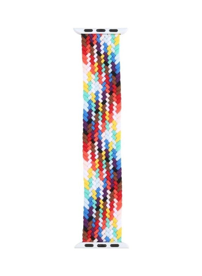 Metal Head Braided Nylon Replacement Watchbands For Apple Watch Series 7/6/5/4/3/2/1/SE 41/40/38 Multicolour