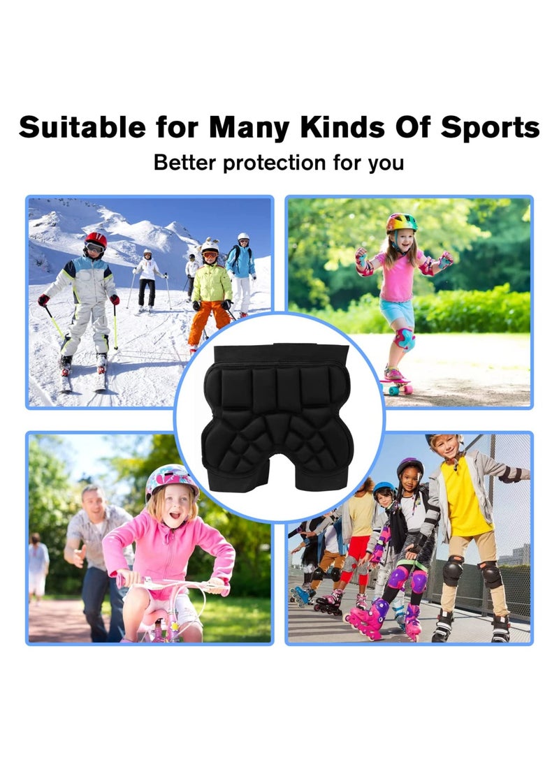 Kids EVA Hip Protective Padded Shorts, Children Anti‑Drop Pad for Skating Skiing, Skateboarding, Shooting, Boxing, Outdoor Sports, Hip And Tailbone 3D Protection