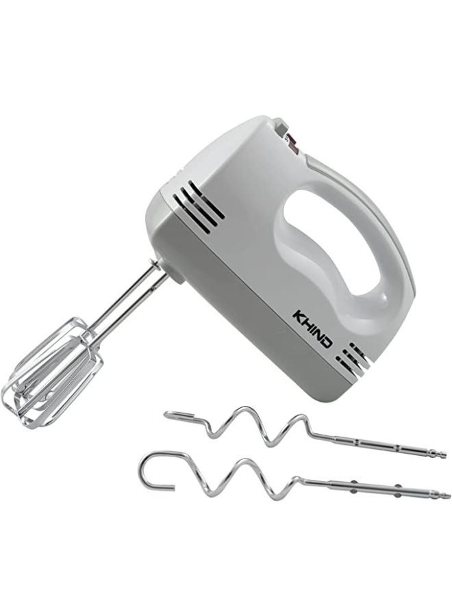 KHIND HM200 Hand Mixer with Food Grade Stainless Steel Pair of Beater and Book 0.01 L 160 W HM200 ‎Stainless steel