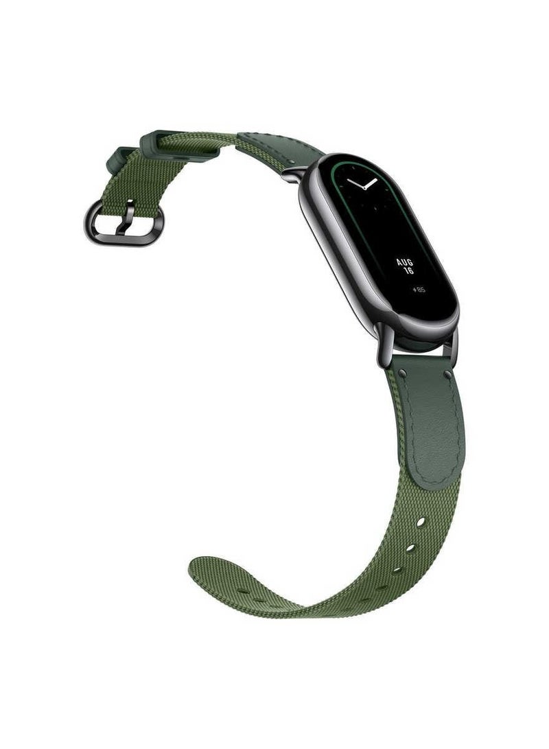 Band Braided Strap – Green | Compatible with Band 8 (Model BHR7306GL) Green