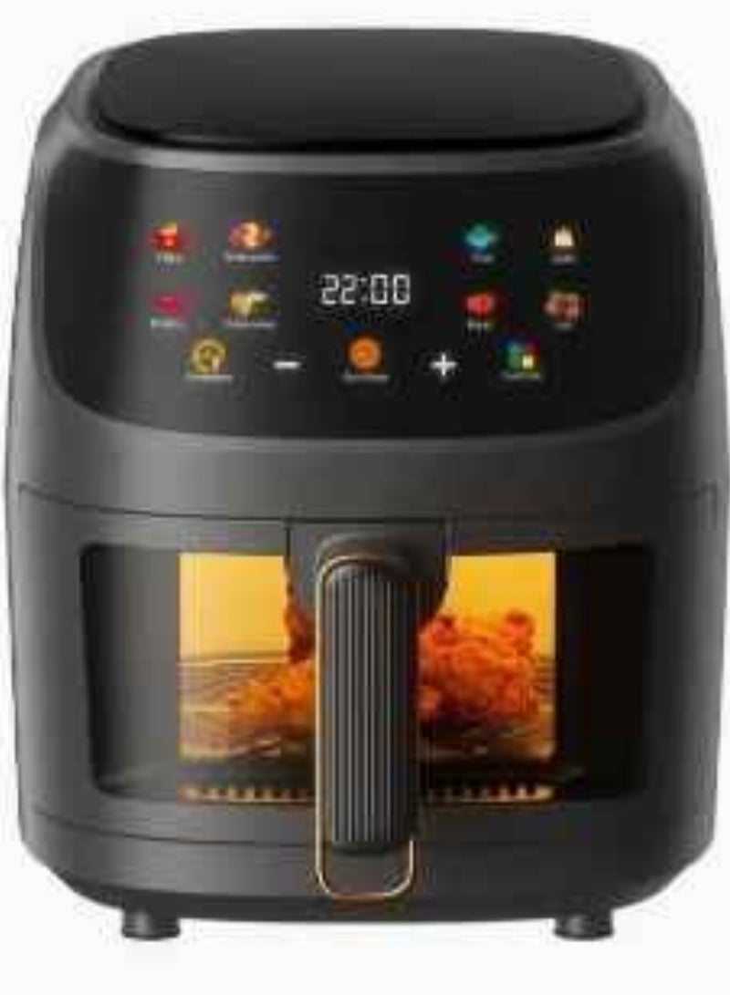 Air Fryer with LED Touch Screen And Rapid Air Convection Technology, 8L,2400W