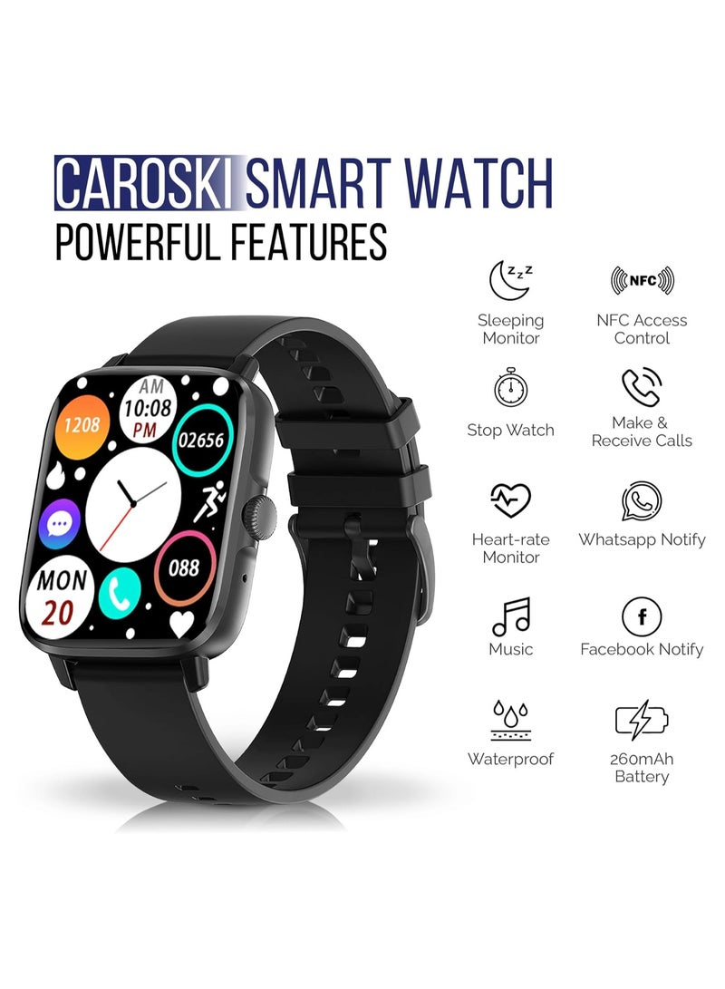 Smart Watch for Men - DT102 - Fitness Tracker Technology - Multiple sports modes - Dual Bluetooth 5.0 - Smart Watch to Monitor Blood Oxygen - Heart Rate - Smart Watch for Men