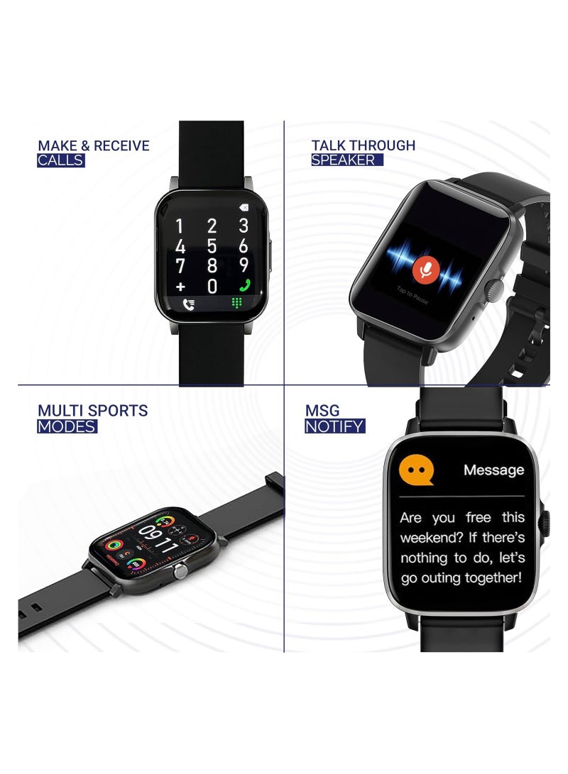 Smart Watch for Men - DT102 - Fitness Tracker Technology - Multiple sports modes - Dual Bluetooth 5.0 - Smart Watch to Monitor Blood Oxygen - Heart Rate - Smart Watch for Men
