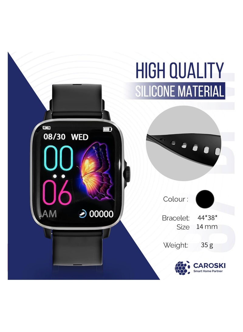 Smart Watch for Men - DT102 - Fitness Tracker Technology - Multiple sports modes - Dual Bluetooth 5.0 - Smart Watch to Monitor Blood Oxygen - Heart Rate - Smart Watch for Men