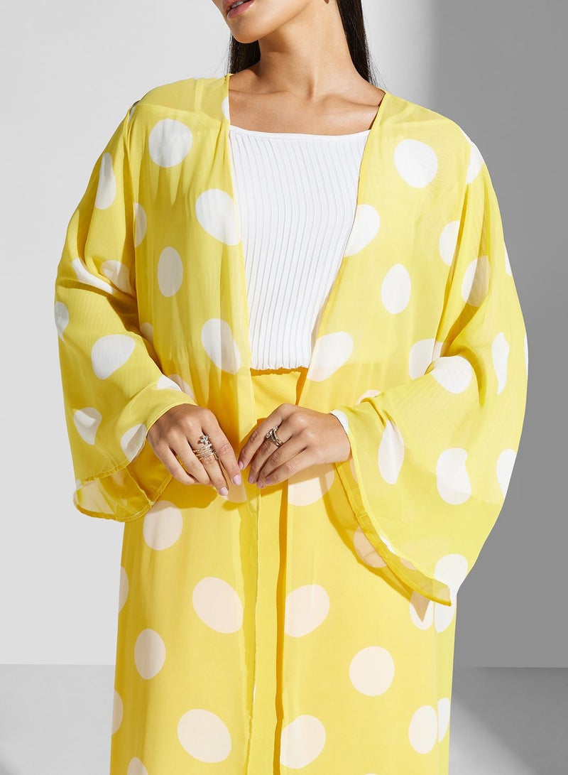 Floral Printed Longline Kimono