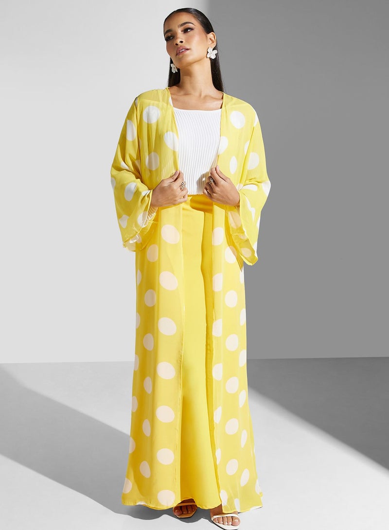 Floral Printed Longline Kimono