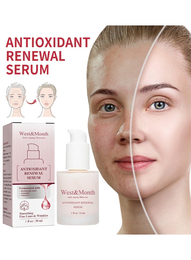 Antioxidant Renewal Serum 30ML, Has The Effect Of Tightening The Skin, Reducing Fine Lines, Restoring Skin Elasticity, And Preventing Aging, Anti Aging Serums For Face