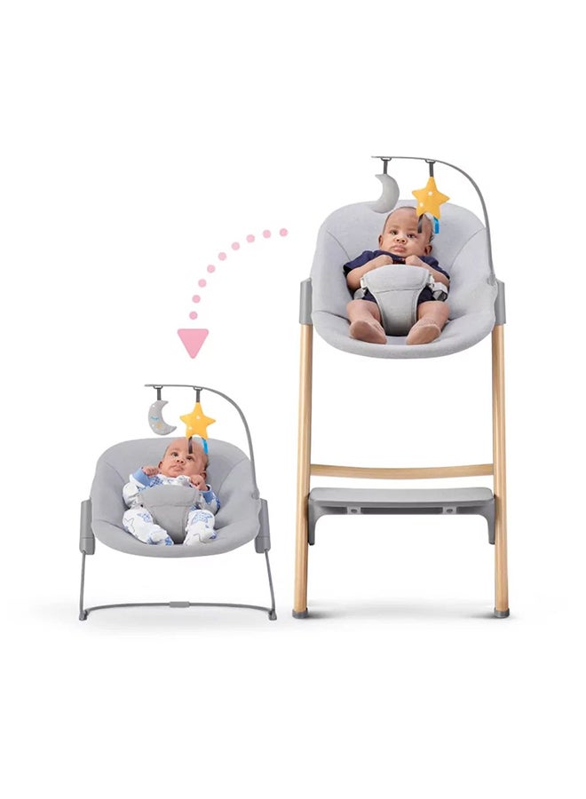 High Chair With Bouncer Calmee - Igee Grey